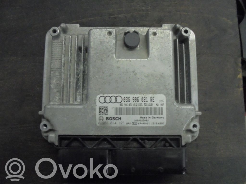 Unidad de control/módulo del motor   03G906021RE,03G906021AB,0281014123,03G906021AB,03G906021RE