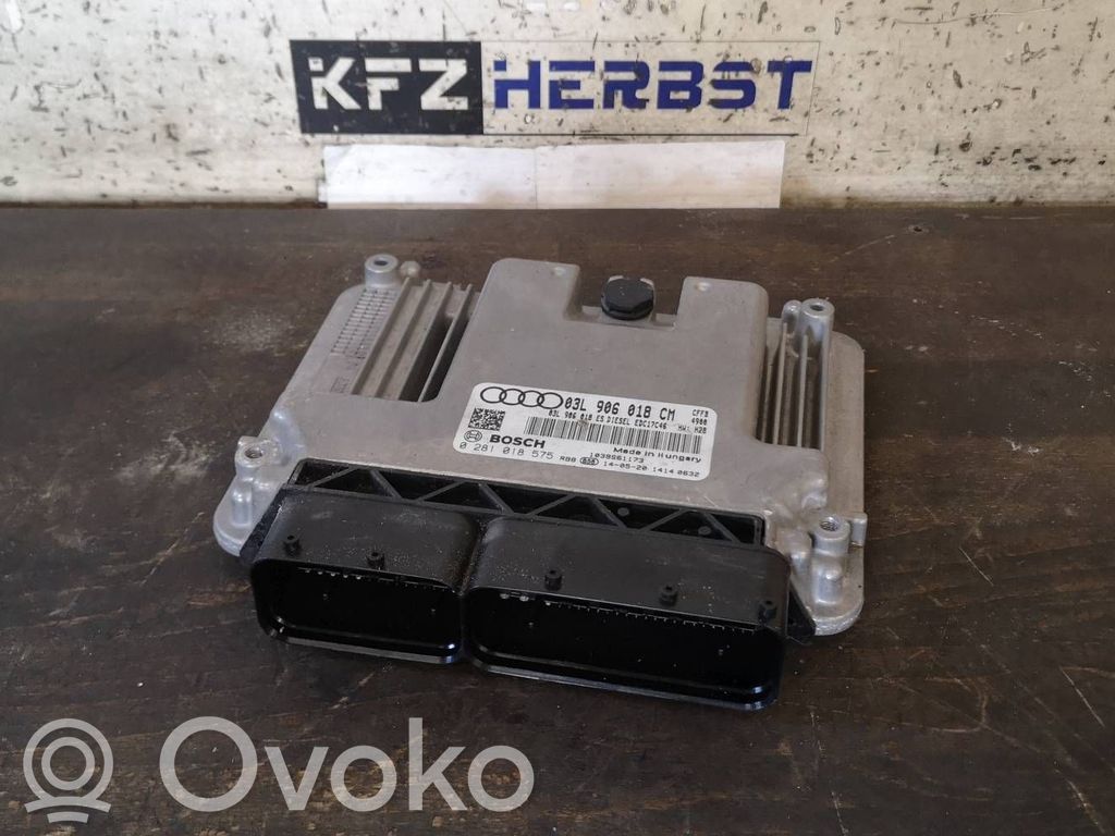 Moottorin ohjainlaite/moduuli   03L906018CM,0281018575,0281018575,03L906018CM