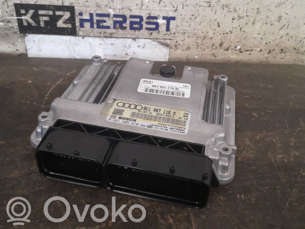 Unidad de control/módulo del motor   8K1907115M,0261S05870,0261S05870,8K1907115M