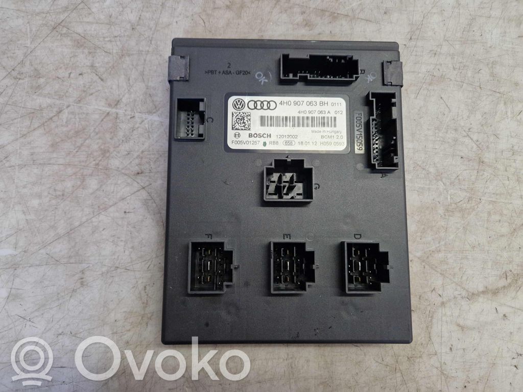 Other control units/modules   4H0907063BH,4H0907063A,4H0907063A,4H0907063BH,4H0907063CG,Z00