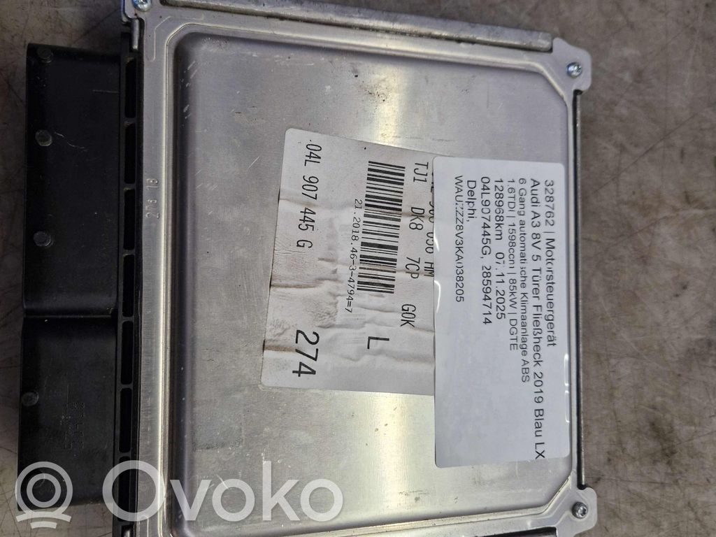 Engine control unit/module   04L907445G,28594714,04L906056HM,04L907445G,28594714,8V0