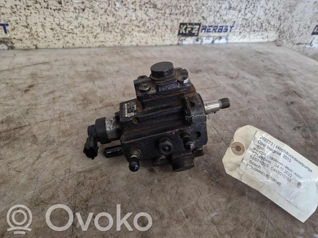 Opel Insignia A Pompe d'injection de carburant à haute pression