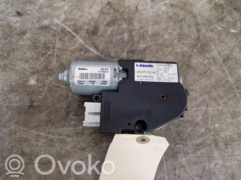 Motor de ajuste del asiento   8V3959591,8V3959591,8V3959591A