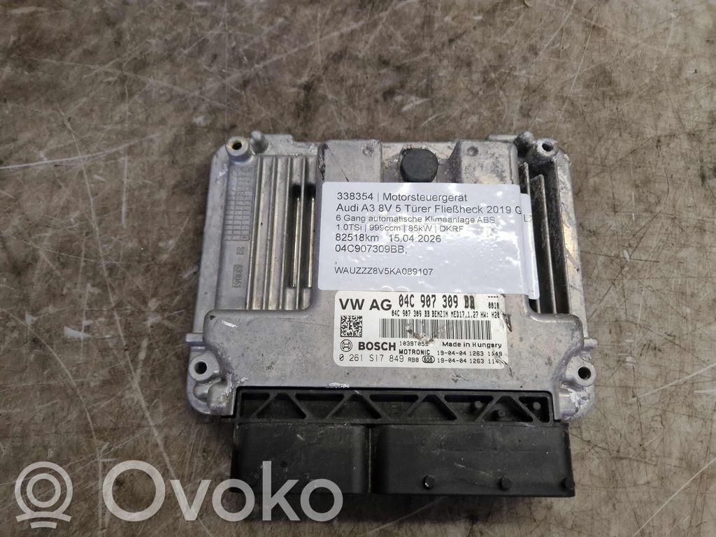 Engine control unit/module   04C907309BB,04C906025AD,04C906025AD,04C907309BB,8V0