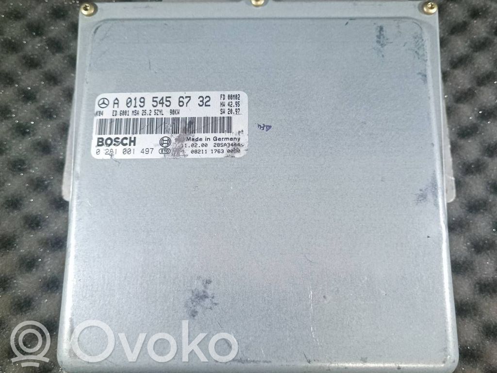 Sterownik / Moduł ECU   A0195456732,0281001497