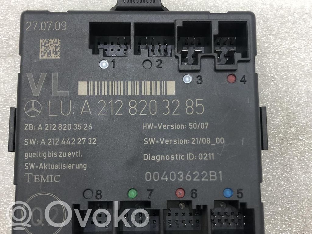 Mercedes-Benz E W212 Door control unit/module 
