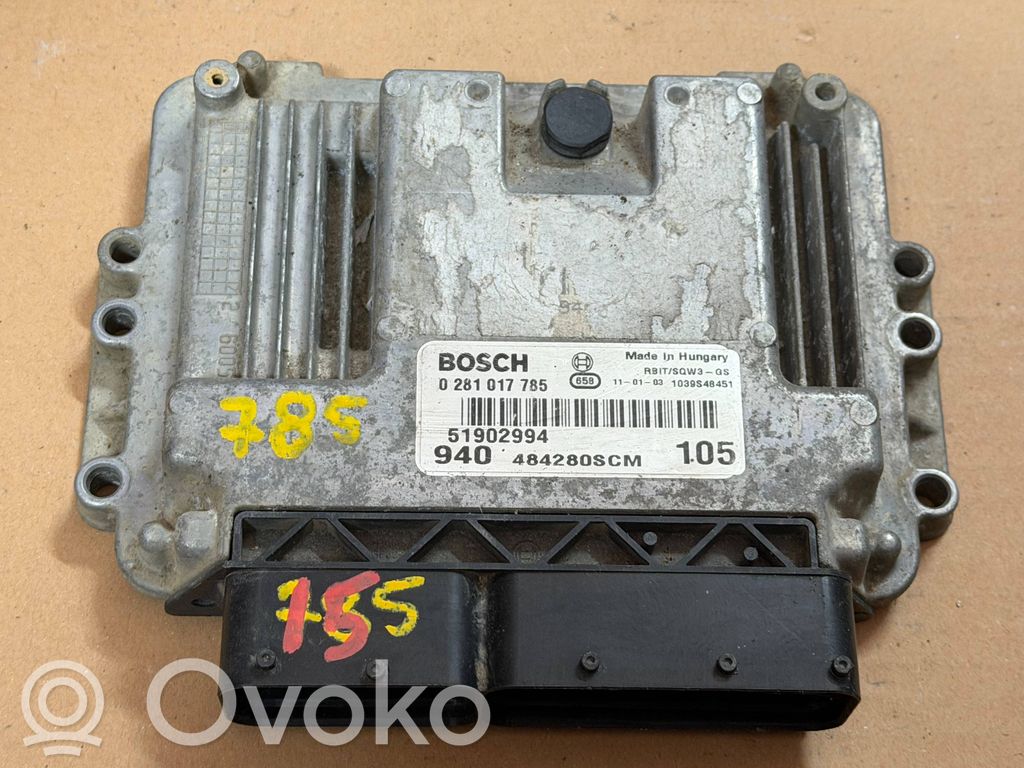 Alfa Romeo Giulietta Engine control unit/module 