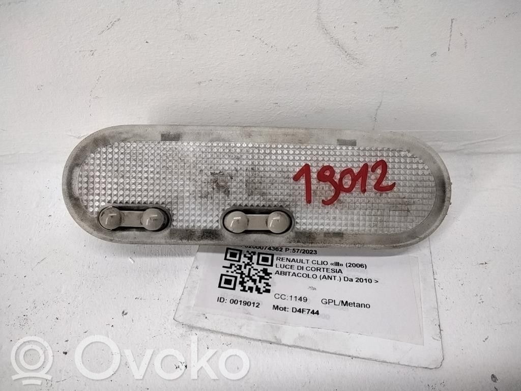 Renault Clio III Front seat light 