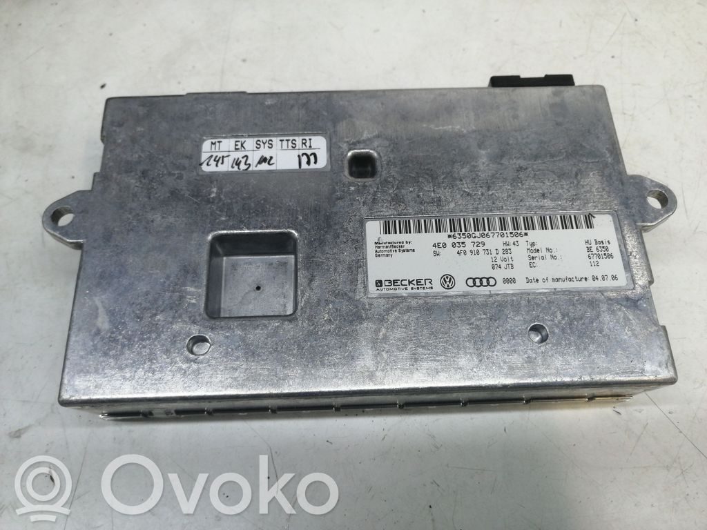 Audi A6 S6 C6 4F Unidad de control MMI 