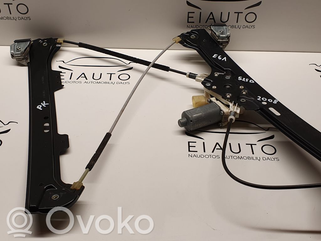 BMW 5 E60 E61 Front door window regulator with motor 