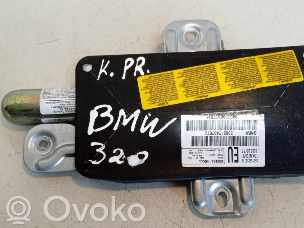BMW 3 E46 Priekinių durų oro pagalvė 