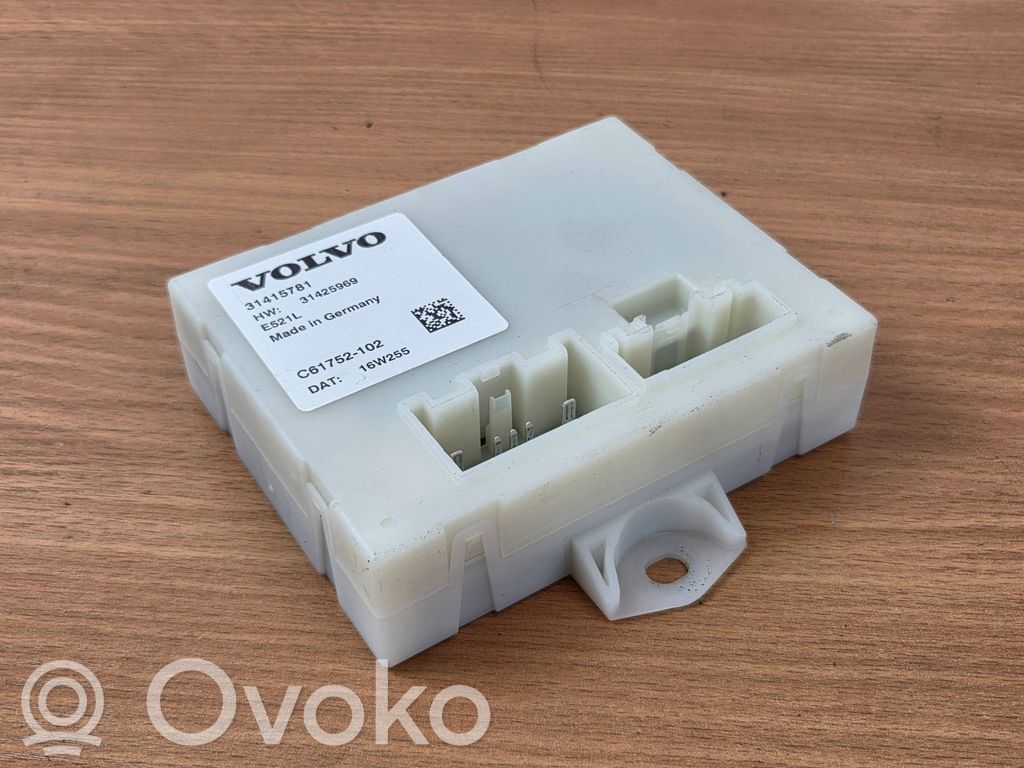 Volvo XC60 Unité de commande / module de hayon 