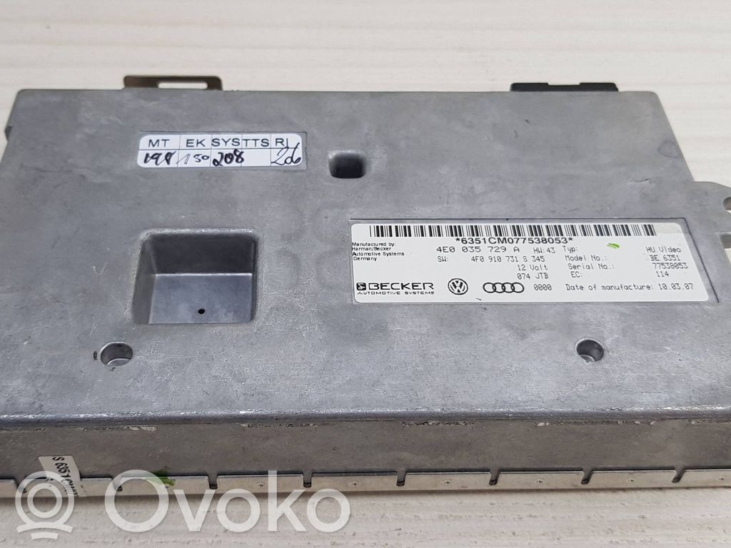 Audi A6 S6 C6 4F Head unit multimedia control 