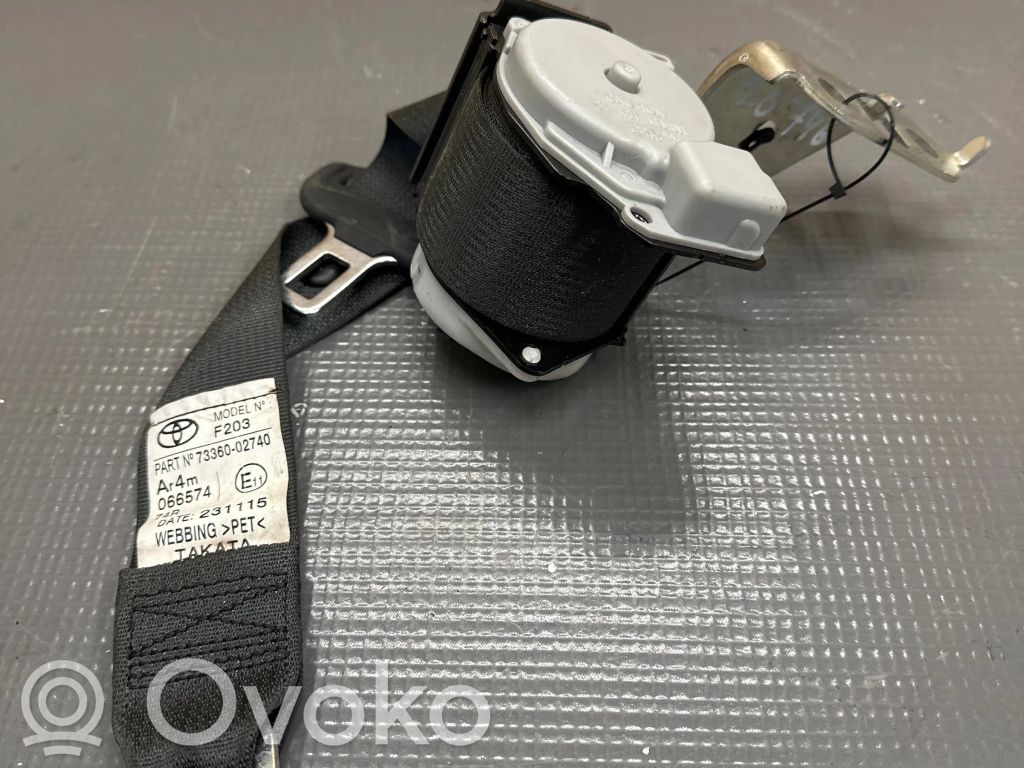 Toyota Auris E180 Cinturón trasero 