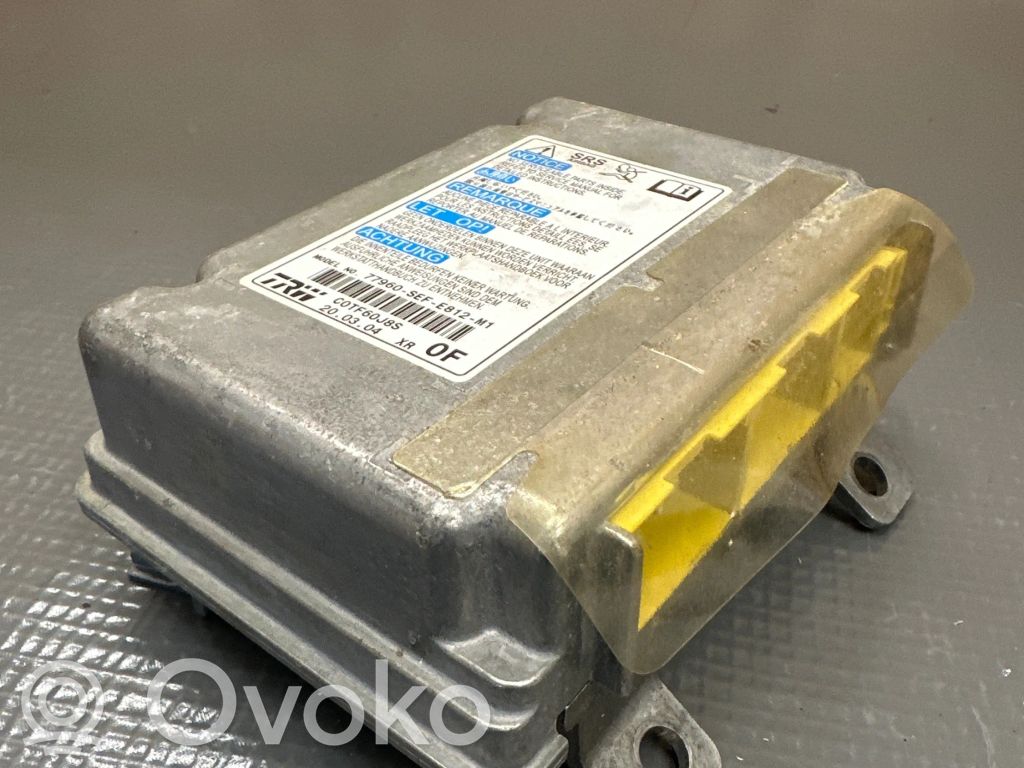Honda Accord Airbag control unit/module 
