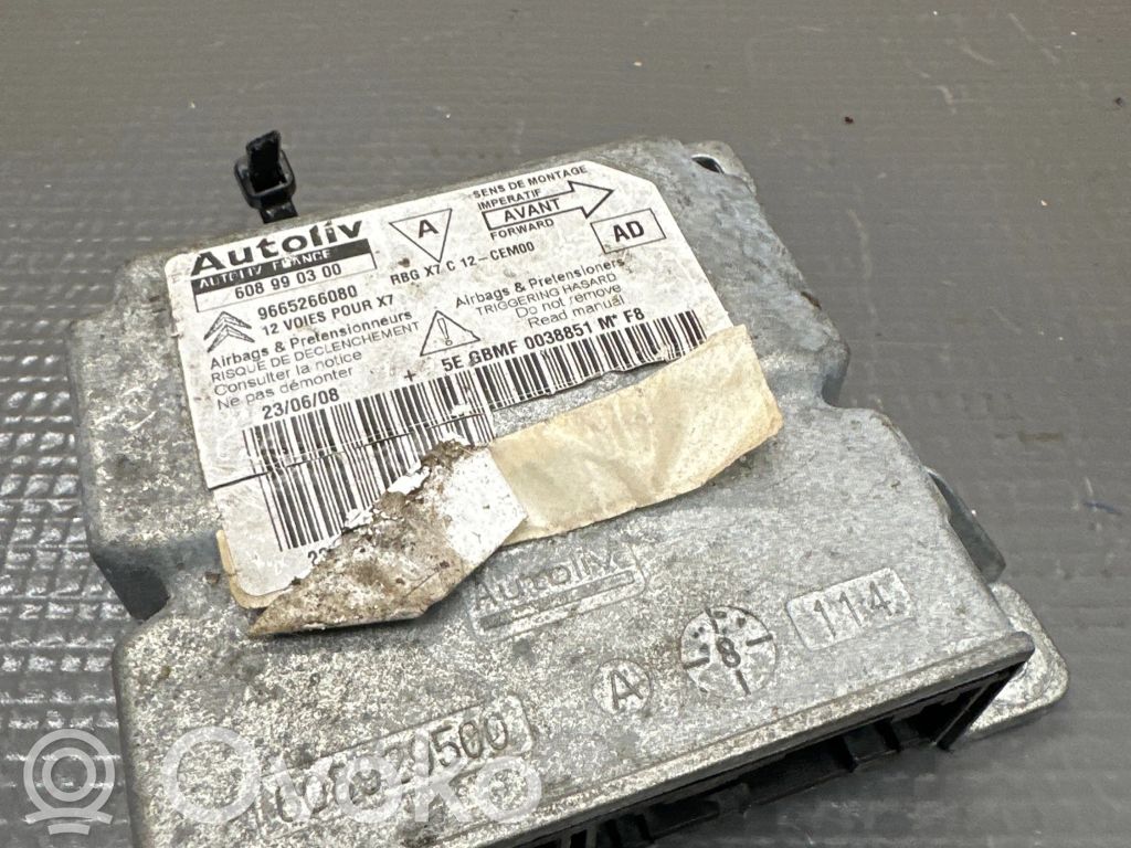 Airbag control unit/module   9665266080,608990300