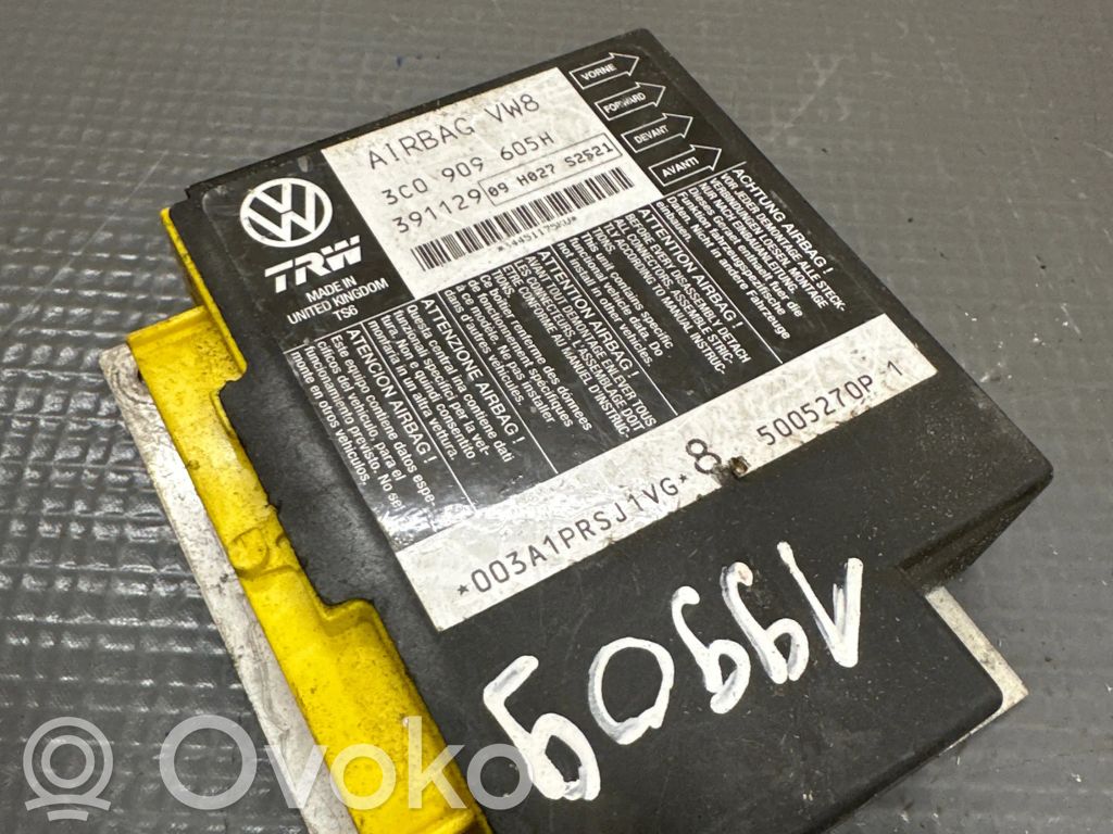 Volkswagen PASSAT B6 Airbag control unit/module 