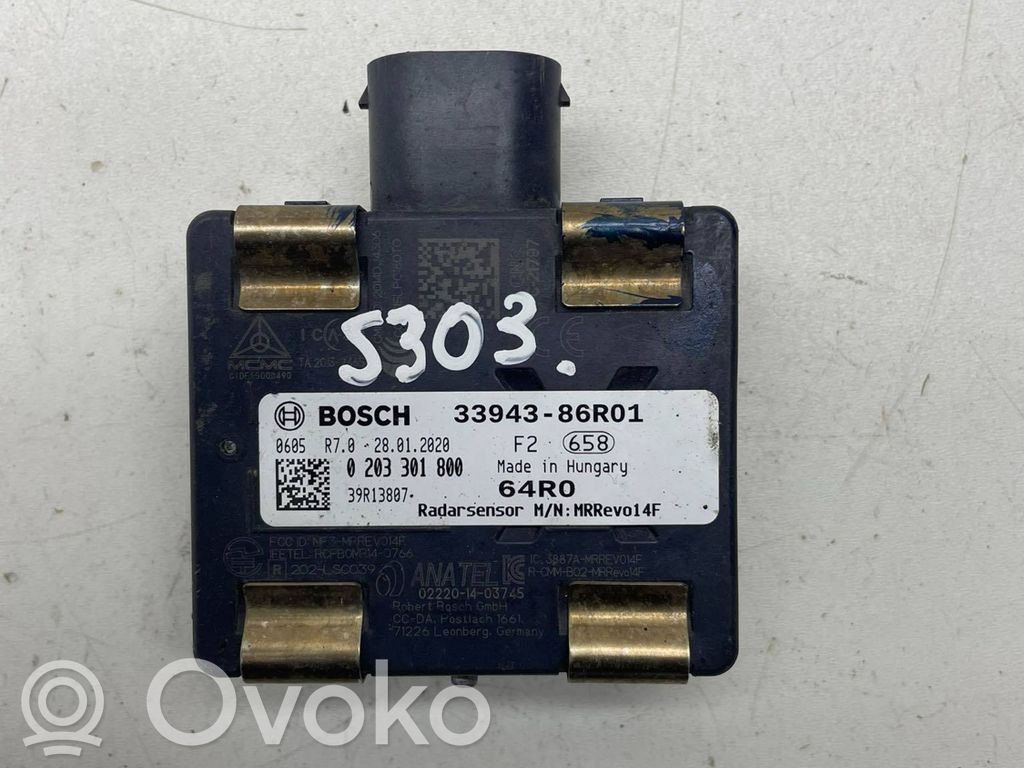 Sensor de radar Distronic   3394386R01,0203301800