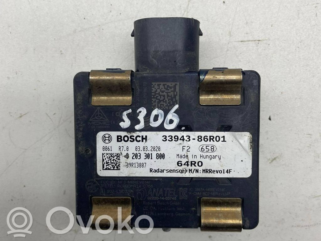 Sensor de radar Distronic   3394386R01,0203301800