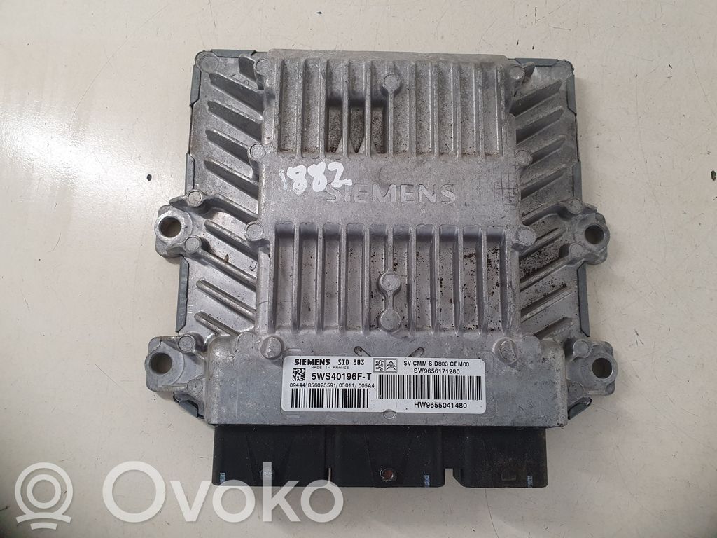 Engine control unit/module   5WS40196FT,HW9655041480