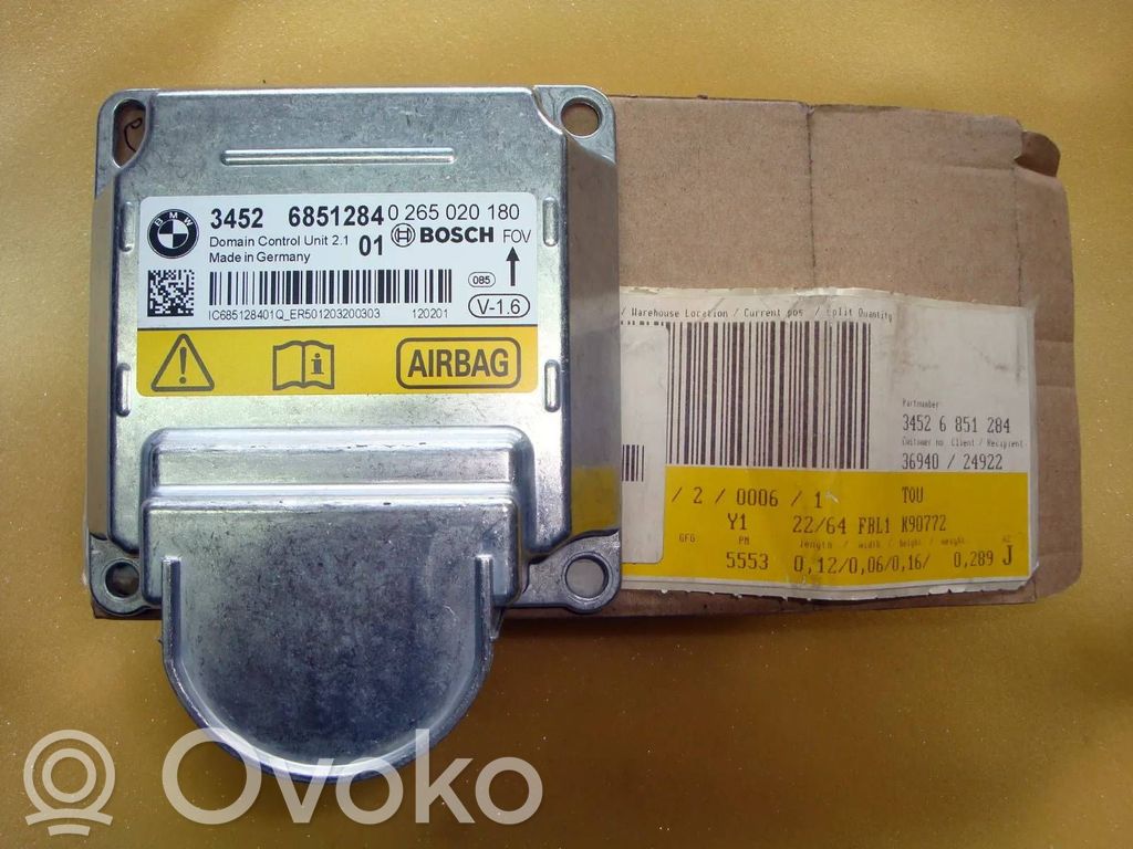 BMW X3 F25 Unitate/modul de comandă airbaguri 
