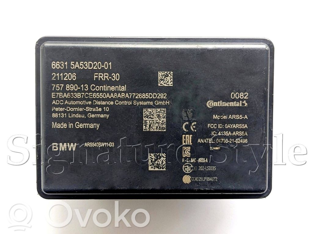 BMW X5 G05 Distronic sensor radar 