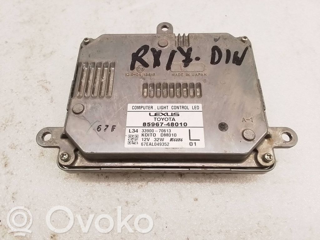 Lexus RX 450H Módulo de control de balasto LED 