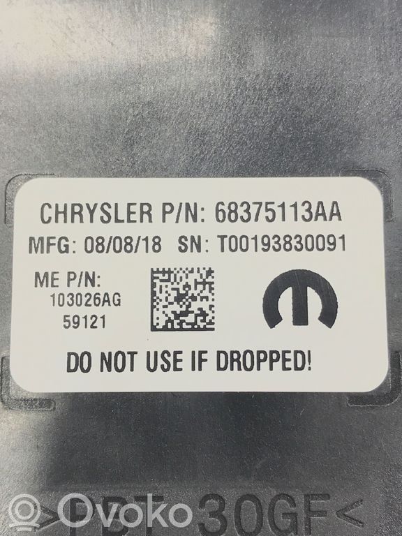 Chrysler Pacifica Video control module 