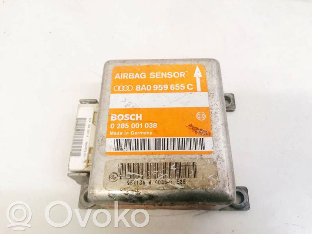Airbag control unit/module   8A0959655C,0285001038,0285001038,8A0959655C