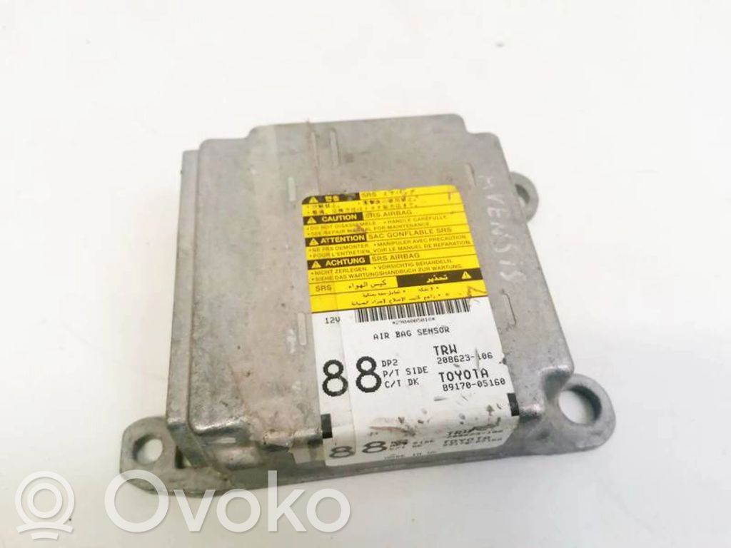 Toyota Avensis T250 Centralina/modulo airbag