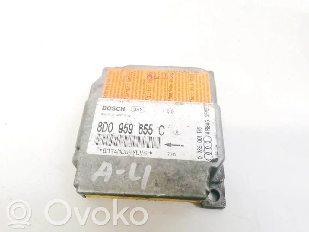 Turvatyynyn ohjainlaite/moduuli   8D0959655C,0285001176,0285001176,8D0959655C