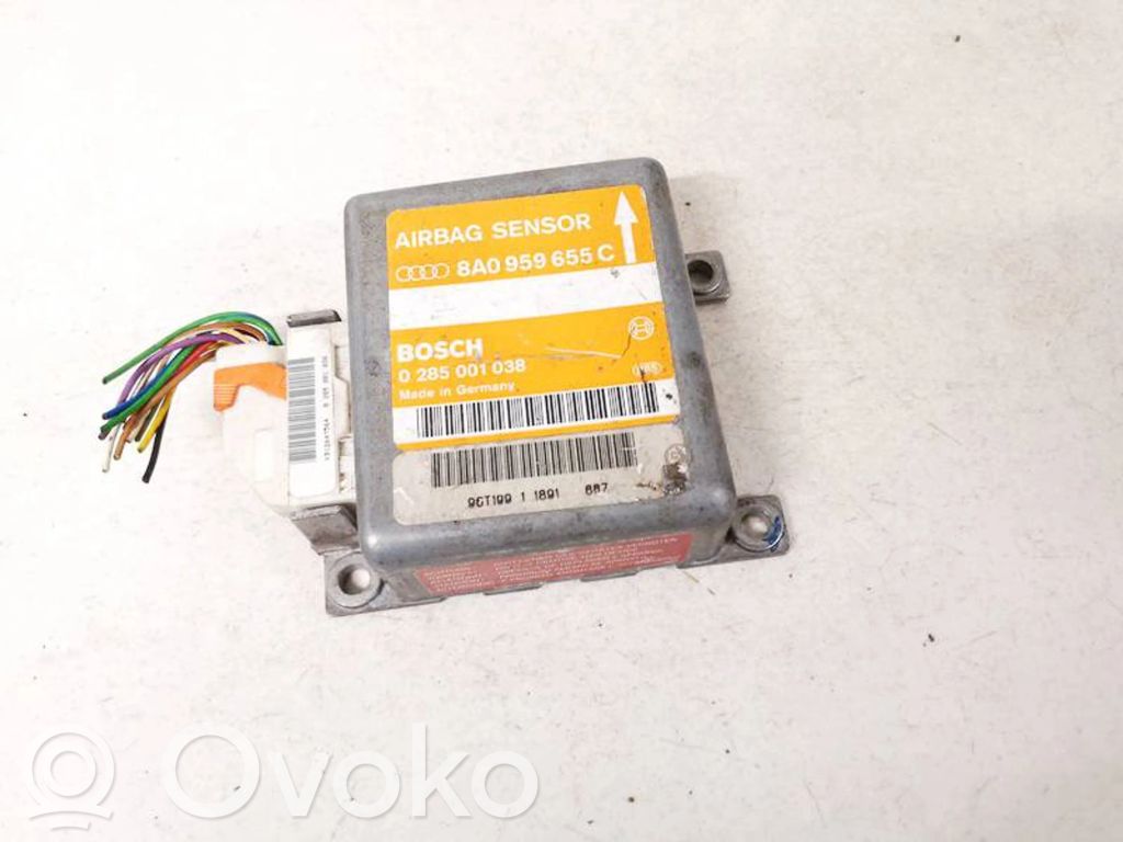 Unidad de control/módulo del Airbag   8A0959655C,0285001038,0285001038,8A0959655C