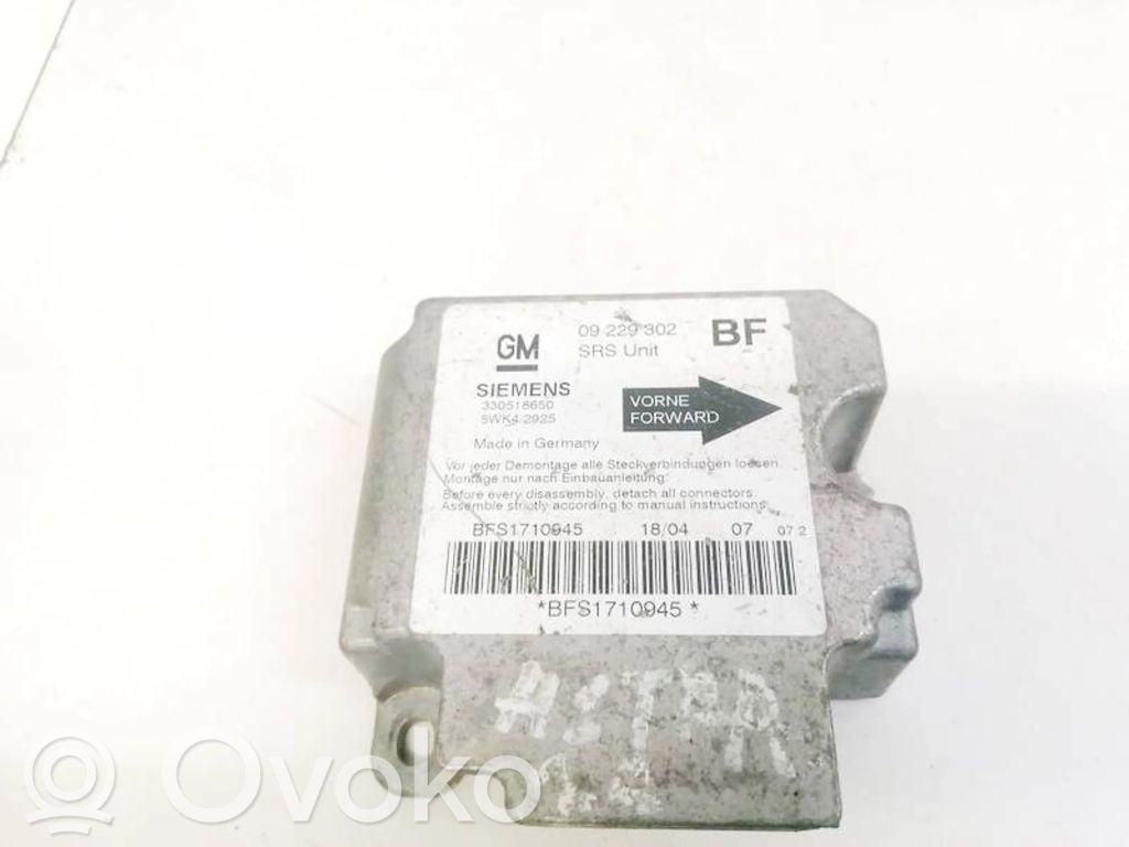 Opel Astra G Centralina/modulo airbag