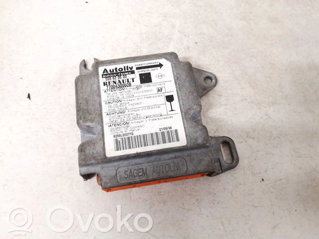 Centralina/modulo airbag   7700430060B,550629500,550629500,7700430060B