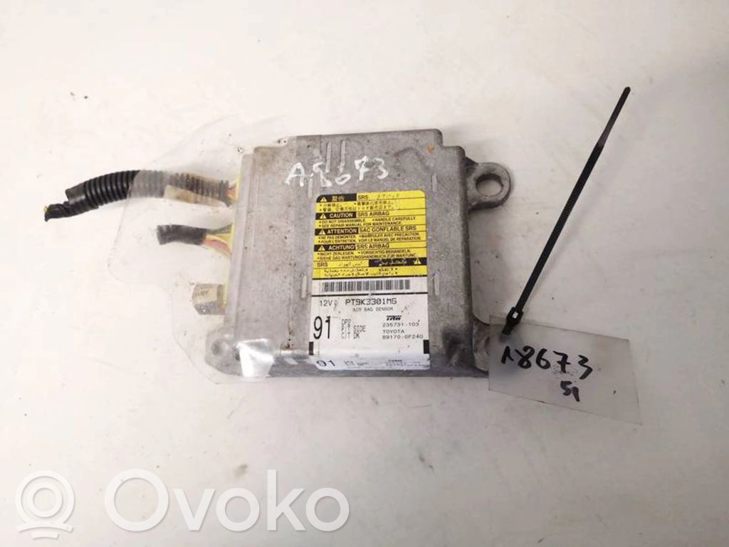 Toyota Corolla Verso AR10 Module de contrôle airbag