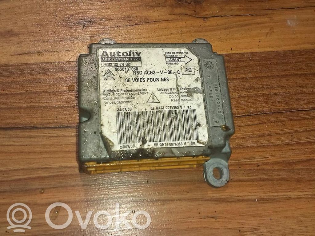 Citroen C4 I Unitate/modul de comandă airbaguri 