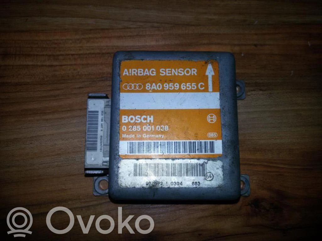 Unitate/modul de comandă airbaguri   8A0959655C,0285001038,0285001038,8A0959655C