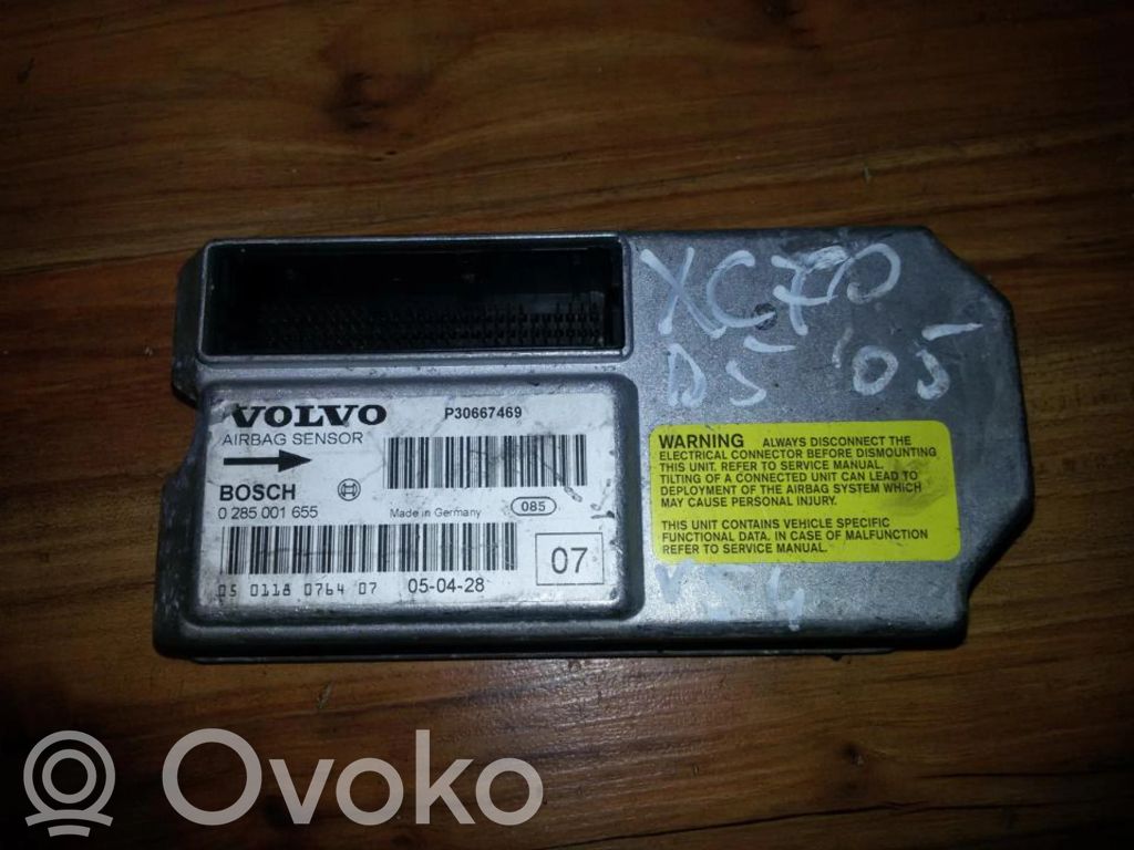 Unidad de control/módulo del Airbag   0285001655,P30667469,0285001655,P30667469