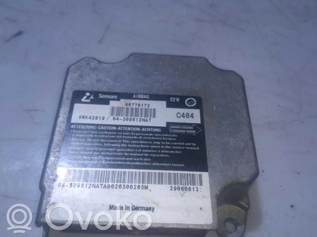 Fiat Marea Centralina/modulo airbag 