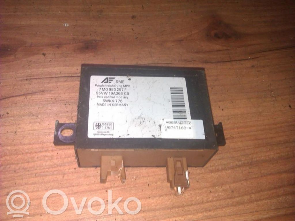 Centralina/modulo immobilizzatore   95VW19A366CB,7M0953257F,7M0953257F,95VW19A366CB