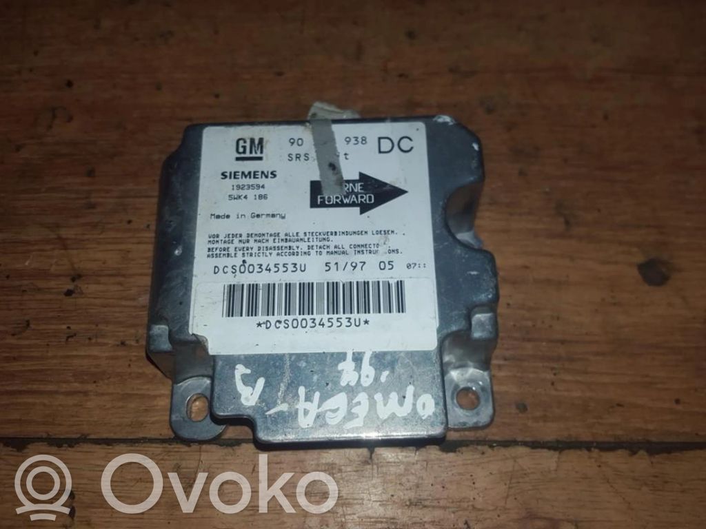 Centralina/modulo airbag   90565938DC,5WK4186,5WK4186,90565938DC