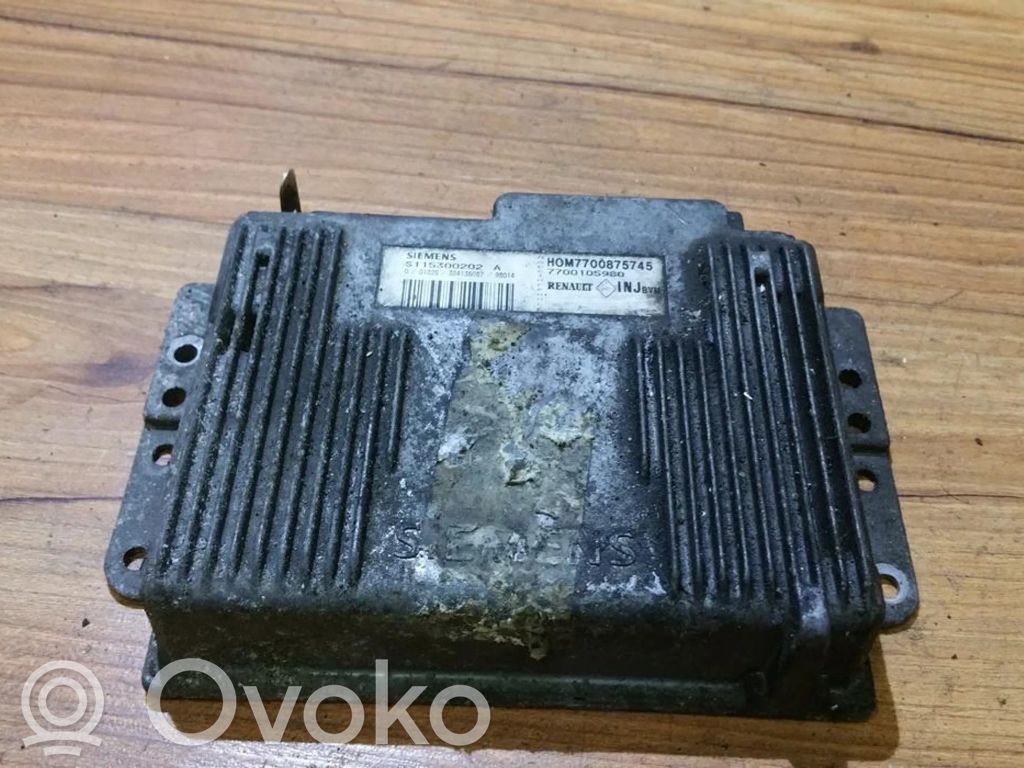 Engine control unit/module   HOM7700875745,7700105980,7700105980,HOM7700875745,S115300202A