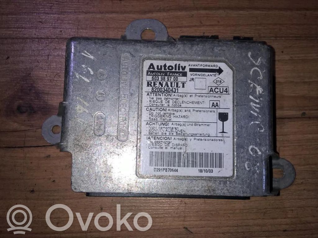 Renault Scenic II -  Grand scenic II Unitate/modul de comandă airbaguri 