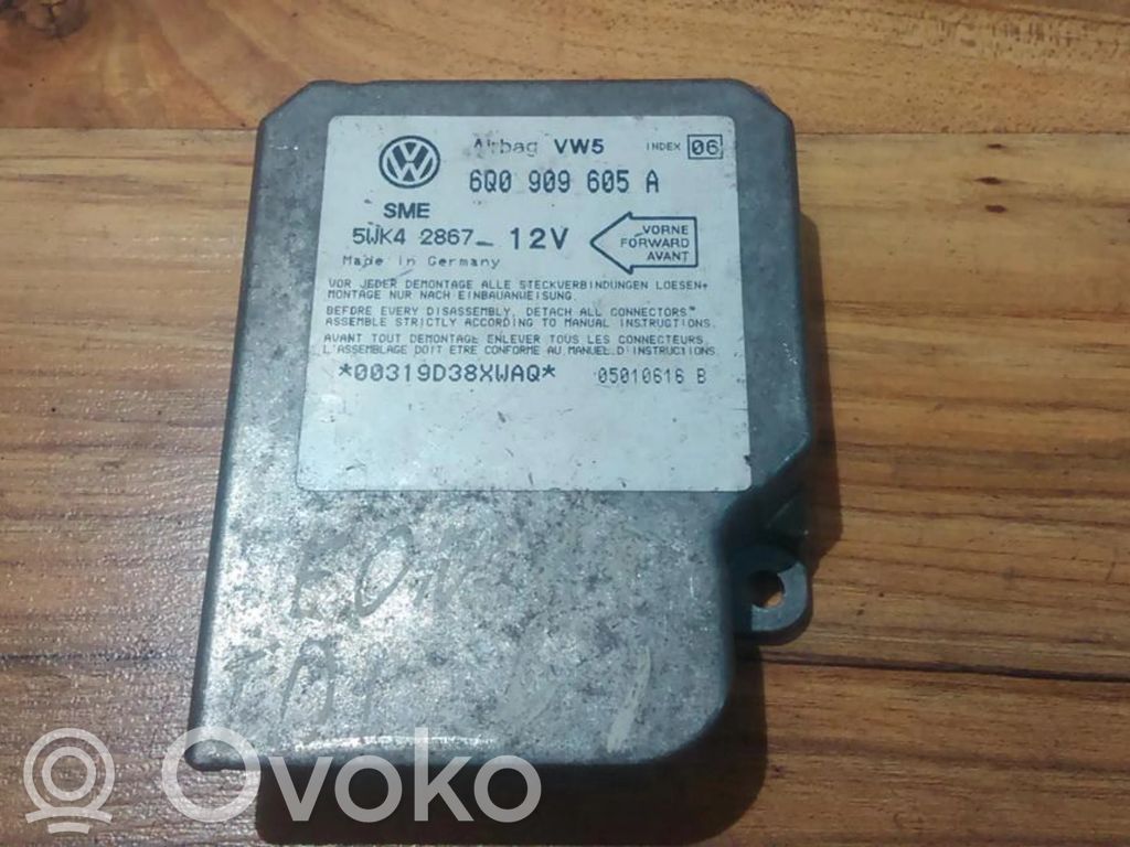 Unidad de control/módulo del Airbag   6Q6909605A,5WK42867,5WK42867,6Q6909605A