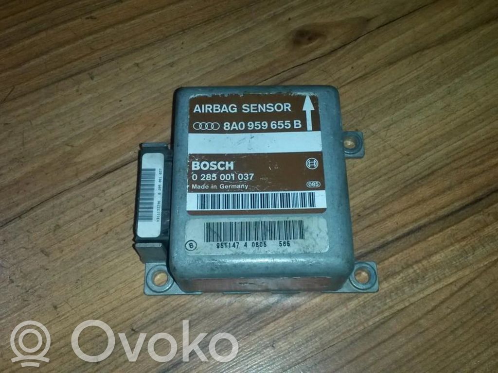 Module de contrôle airbag   0285001037,8A0959655B,0285001037,8A0959655B
