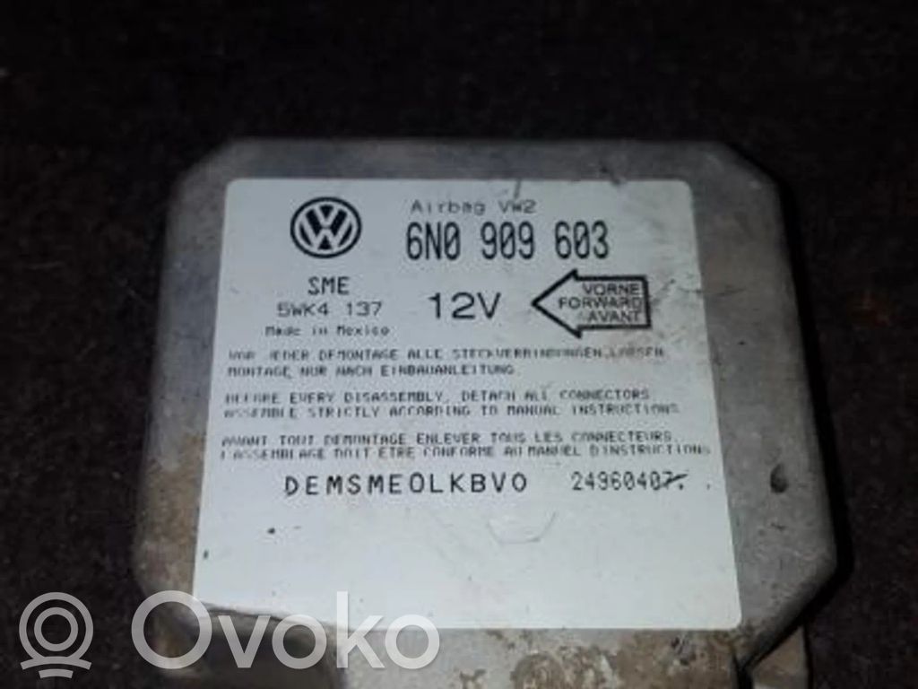Unidad de control/módulo del Airbag   6N0909603,5WK4137,5WK4137,6N0909603