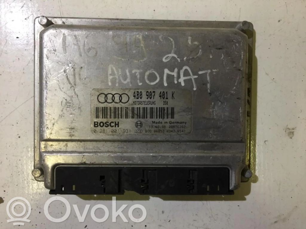 Motorsteuergerät/-modul   0281001931,4B0907401K,0281001931,4B0907401K