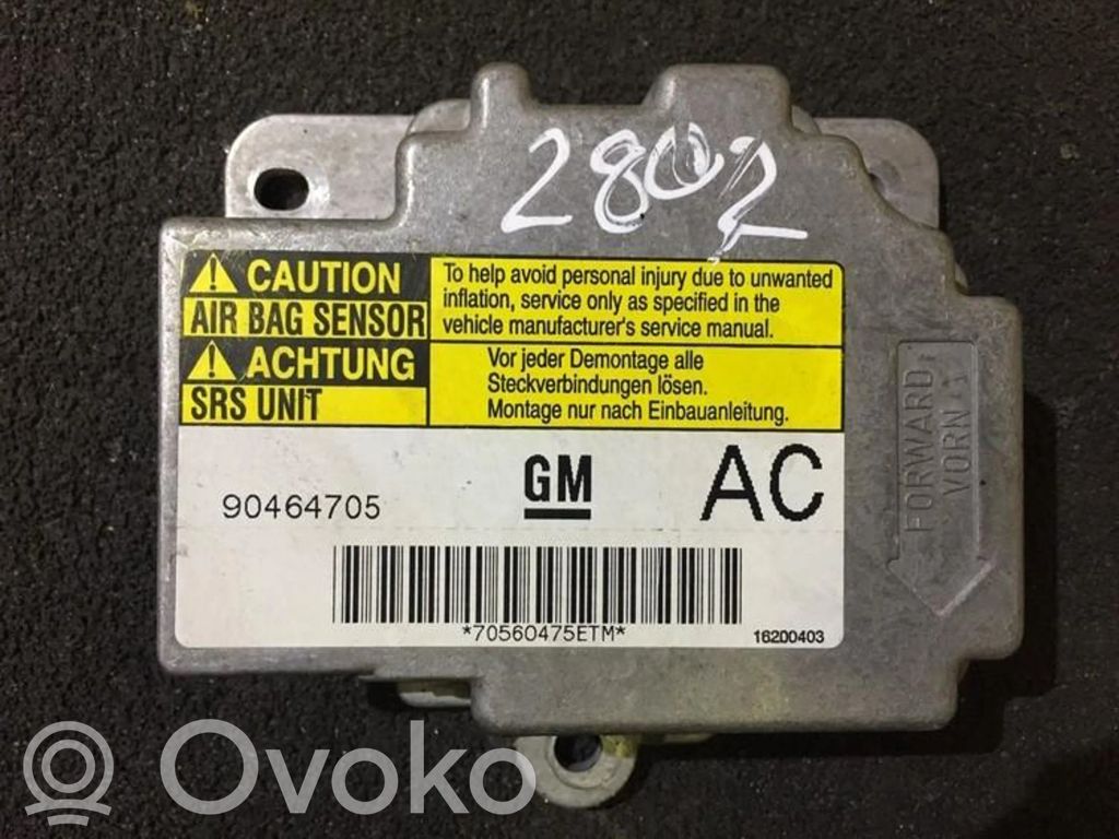 Module de contrôle airbag   90464705,16200403,16200403,90464705