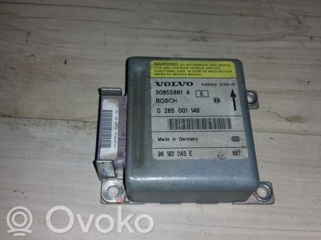 Volvo S40, V40 Centralina/modulo airbag 