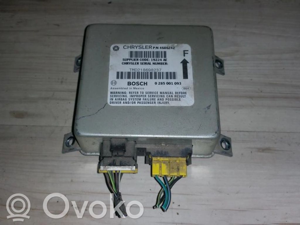 Centralina/modulo airbag   0285001093,4686242,0285001093,19224AE,4686242